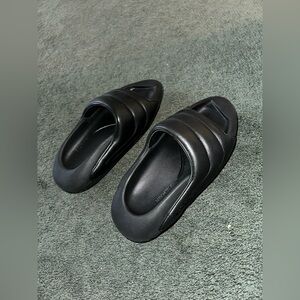 Balmain Black Quilted Slippers